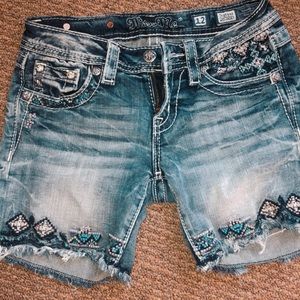 Miss Me Size 12 Denim Jean Shorts